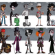 Illustration for article titled Fantastic cartoons show the evolution of famous characters and actors